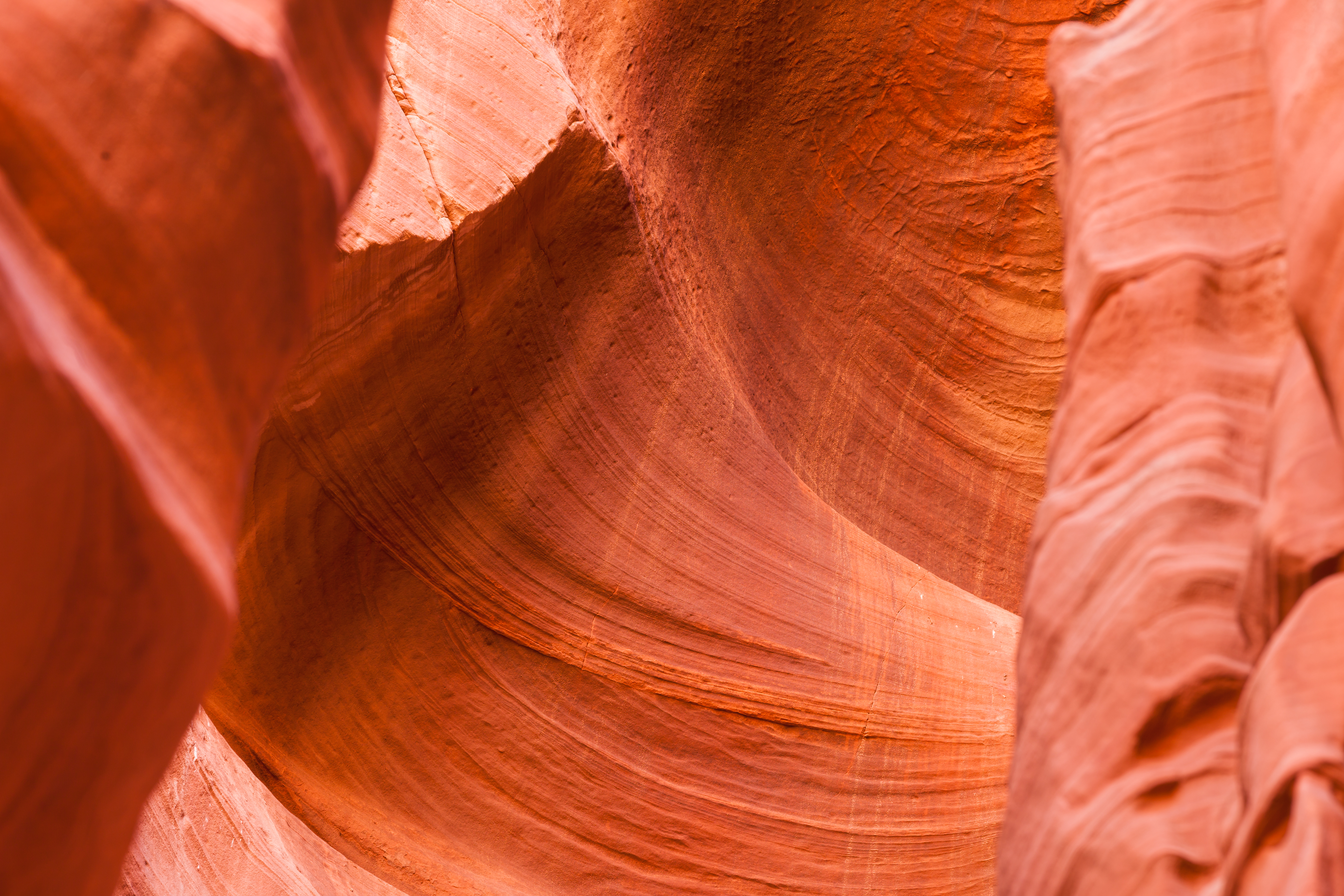 The sandstone walls of Canyon X